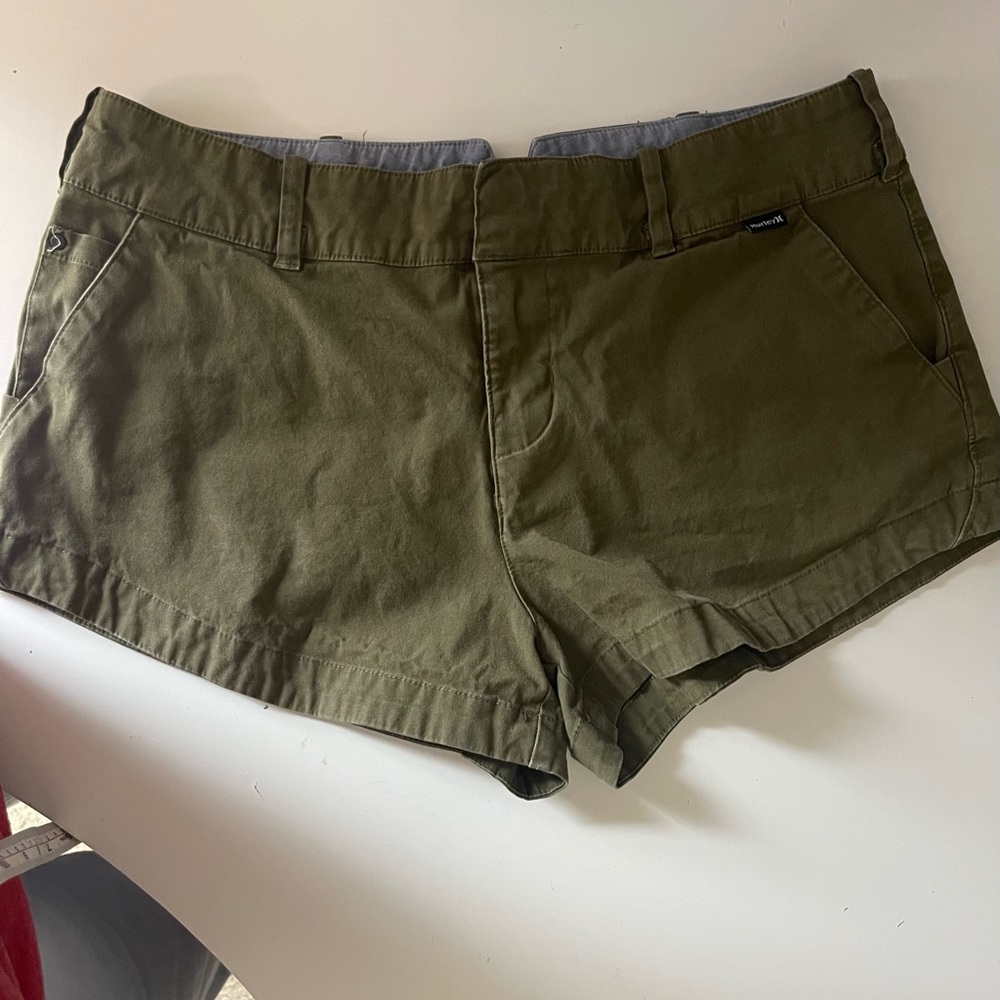 Hurley Olive Green Women's Shorts